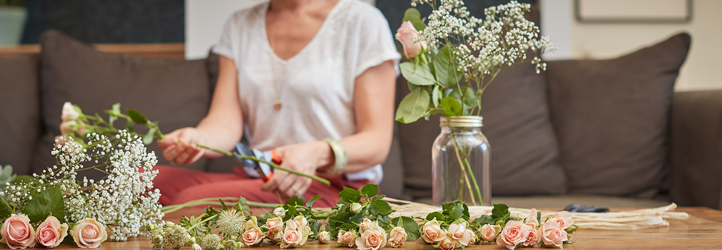 Bouquets de fleurs variées DIY