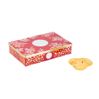 Boite metal "les Folies" sablés pépites de caramel beurre salé -150g La Sablésienne