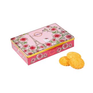 Boite metal "Un matin à Paris" sablés nature -150g La Sablésienne