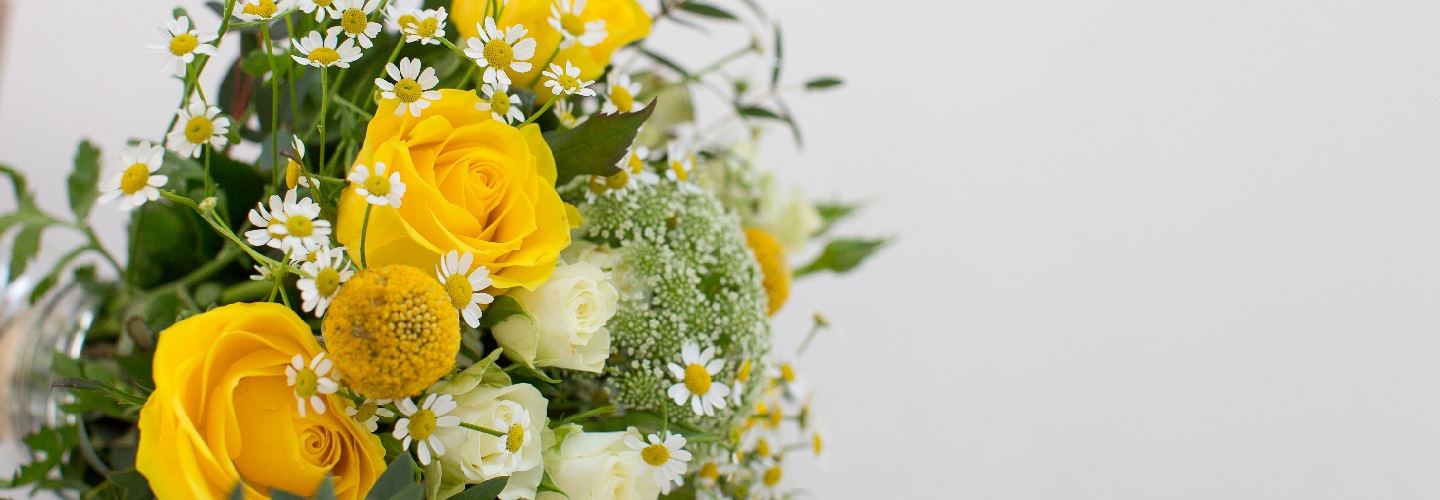 Bouquets de roses jaunes